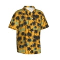 thumbnail image 1 of Picia Hawaii Palms Gentle Cotton Regular Fit Short Sleeve Casual Hawaiian Shirt for Men-Small, 1 of 9