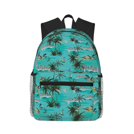 Picia Hawaii Palms Large Capacity Backpack Classic Style Backpack Casual Backpack Water-Resistant School Work Travel Outdoor Backpack