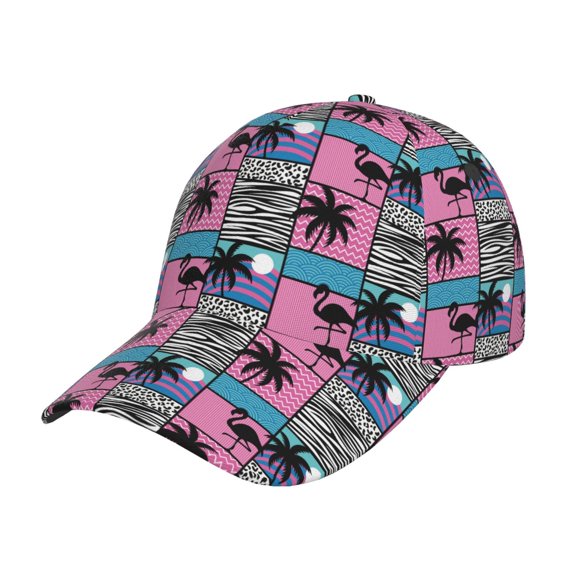 Picia Hawaii Palms pattern Trucker Low Profile Hat Men Women Baseball Cap Dad Hat Adjustable Unconstructed Plain Cap