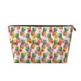 thumbnail image 1 of Picia Hawaiian Pineapples And Hibiscus Flowers Printed Leather Travel Toiletry Bag,Cosmetic Organizer, Makeup Travel Bag, Durable Travel Pouch, Compact Toiletry Bag, Travel Accessories, 1 of 6