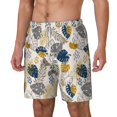 thumbnail image 1 of Picia Hawaiian Style pattern Mens Swim Trunks with Compression Liner Stretch Beach Shorts Quick Dry with Zipper Pockets No-Chafing Board Shorts-XX-Large, 1 of 8