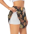 thumbnail image 1 of Picia Heart Pattern Women's 2 in 1 Athletic Running Shorts High Waisted Workout Casual Gym Sweat Shorts with Comfy Liner Zipper Pockets-Small, 1 of 9