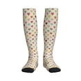 thumbnail image 1 of Picia Heart Polka Dot Printed Sports Compression Socks - 15-20mmHg Graduated Compression, High-Performance Soft and Breathable Socks for Men and Women, 1 of 5