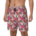 thumbnail image 1 of Picia Hearts for Valentines day Pattern Mens Swim Trunks with Compression Liner Stretch Beach Shorts Quick Dry with Zipper Pockets No-Chafing Board Shorts-Medium, 1 of 6