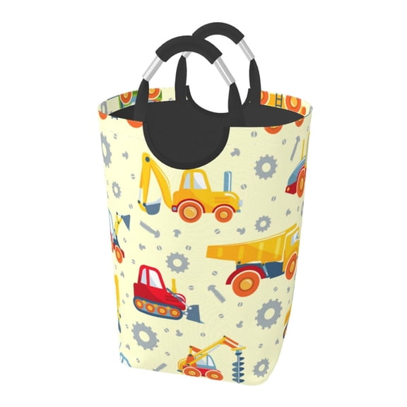 Picia Heavy Equipment Laundry Basket With Handles Laundry Hamper Toys Storage Organizer Foldable Bucket Washing Bin Dirty Clothes Bag For Home Bathroom Bedroom Dorm