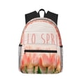 thumbnail image 1 of Picia Hello Spring Large Capacity Backpack Classic Style Backpack Casual Backpack Water-Resistant School Work Travel Outdoor Backpack, 1 of 8