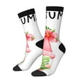 thumbnail image 1 of Picia Hello Summer Gnome Print Athletic Socks for Men & Women – Cushioned Moisture-Wicking Crew Socks for Sports, Running, and Training, Soft & Breathable Size 5-11, 1 of 6