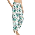 thumbnail image 1 of Picia Hello Summer Womens Soft Woven Cotton Elastic Waistband Sleep Pajama Pant Lounge Sleep Pant With Pockets And Drawstring-Large, 1 of 9