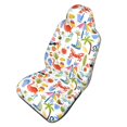 thumbnail image 1 of Picia Hello Summer2 Print Waterproof Sweating Car Seat Cover for Post Gym Workout, Running, Beach and Hiking, Universal Fit Anti-Slip Bucket Seat Protector, 1 of 5