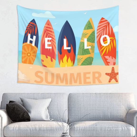 Picia Hello Summer3 Pattern Tapestry-Tapestries for Bedroom Living Room Dorm(29x37")