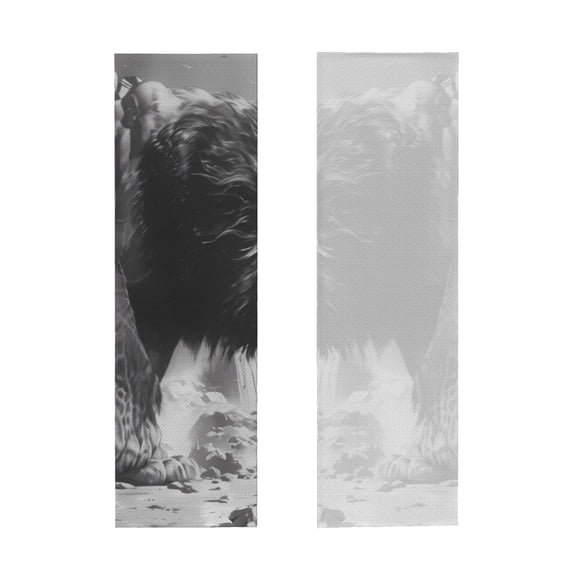 Picia Heroic Lion Encounter Pattern Cooling Towels (40"x12") Cool Towel, Cold Towel, Microfiber Soft Breathable Chilly Ice Towel