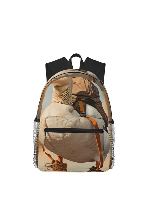 Hiking Duck Large Capacity Backpack Classic Style Backpack Casual Backpack Water-Resistant School Work Travel Outdoor Backpack