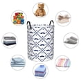 thumbnail image 1 of Picia Hipster Mustache Large Laundry Basket, Waterproof, Freestanding Laundry Hamper, Collapsible Tall Clothes Hamper with Extended Handles-Small, 1 of 8