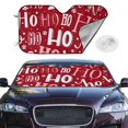 thumbnail image 1 of Picia Ho Pattern Funny Christmas Curved Windshield Sunshade Accordion Folding Style Auto Shade for Car Truck SUV Van Blocks UV Ray Sun Visor Protector -Medium, 1 of 1