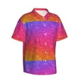 thumbnail image 1 of Picia Holiday Shiny Gentle Cotton Regular Fit Short Sleeve Casual Hawaiian Shirt for Men-X-Large, 1 of 8