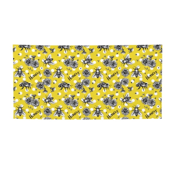 Picia Honeybee Pattern Party Banner, Festive Decoration, Holiday Banner, Celebration Decor, Event Banner, Reusable Party Banner-Small