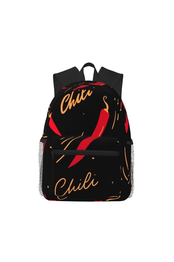Hot Chili Large Capacity Backpack Classic Style Backpack Casual Backpack Water-Resistant School Work Travel Outdoor Backpack