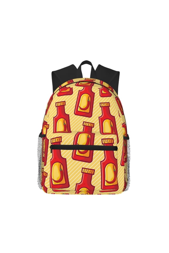 Hot Chili Large Capacity Backpack Classic Style Backpack Casual Backpack Water-Resistant School Work Travel Outdoor Backpack