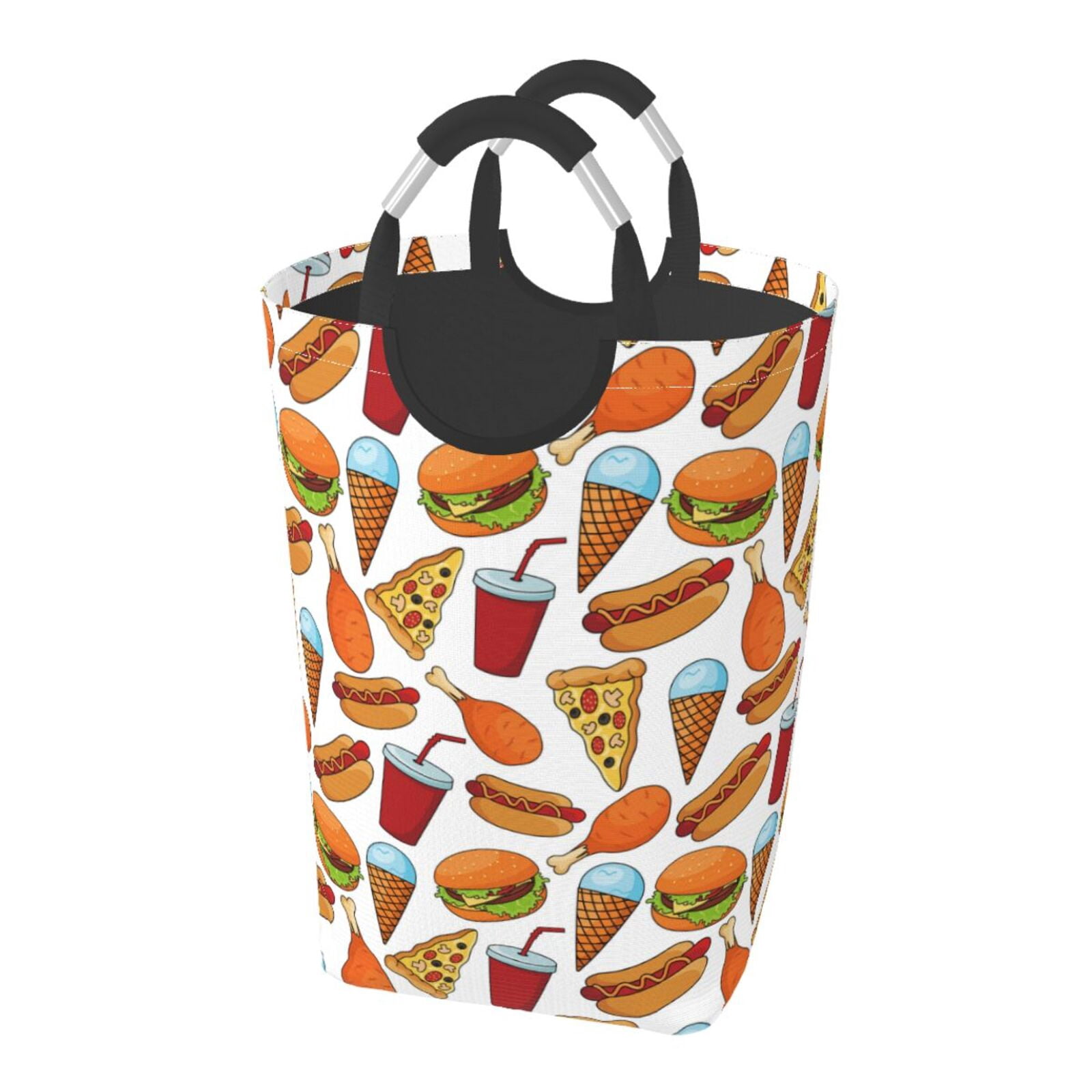 Picia Hot Dog Burger Laundry Basket With Handles Laundry Hamper Toys Storage Organizer Foldable Bucket Washing Bin Dirty Clothes Bag For Home Bathroom Bedroom Dorm