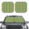 Picia Hot Dogs 8 2 Piece Car Windshield Sun Shade Foldable Foldable