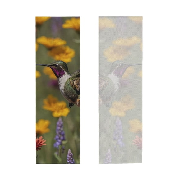 Picia Humming Bird Pattern Cooling Towels (40"x12") Cool Towel, Cold Towel, Microfiber Soft Breathable Chilly Ice Towel