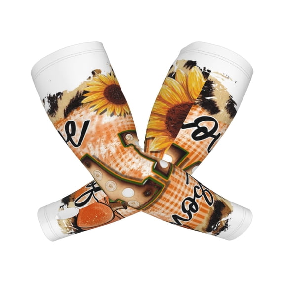 Picia I Love Fall Most Of All Arm Sleeves for Men and Women - Tattoo Cover Up UPF 50+ Cooling Sports Sleeve for Basketball Golf Football-One Size