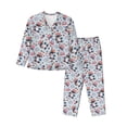 thumbnail image 1 of Picia I Love USA Pattern Women’s Long-Sleeve Sleepwear Set - Soft 2-Piece Loungewear with Pockets, Comfy PJs for Relaxing Nights-Medium, 1 of 7