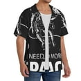 thumbnail image 1 of Picia I Need More Space Men's Linen Shirts Short Sleeve Cuban Beach Shirts Casual Shirts Button Down Shirt for Men Beach Summer Wedding Shirt-4X-Large, 1 of 7
