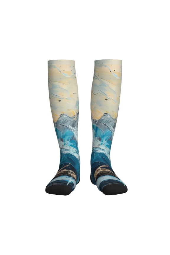 Iceberg Bald Eagle Printed Sports Compression Socks - 15-20mmHg Graduated Compression, High-Performance Soft and Breathable Socks for Men and Women