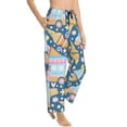 thumbnail image 1 of Picia Icecream Truck Womens Soft Woven Cotton Elastic Waistband Sleep Pajama Pant Lounge Sleep Pant With Pockets And Drawstring-Medium, 1 of 9
