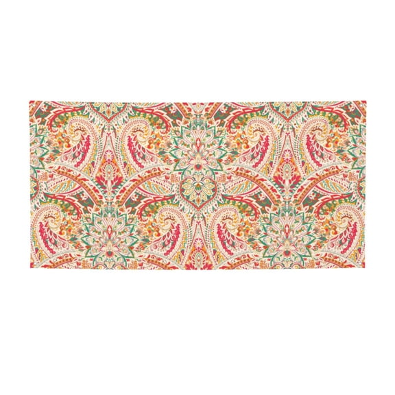 Picia Indian Paisley 1 Pattern Party Banner, Festive Decoration, Holiday Banner, Celebration Decor, Event Banner, Reusable Party Banner-Small