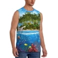 thumbnail image 1 of Picia Island And Coral Reef mens Cotton Tank Undershirts , Moisture-wicking Ribbed Tanks, Lightweight Cotton Tank Undershirts-XX-Large, 1 of 8