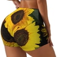thumbnail image 1 of Picia Japanese Were Blossoming Printed Workout Shorts for Women Seamless Scrunch Butt Lifting High Waisted Yoga Gym Booty Running Moisture-wicking Short Pants-Small, 1 of 9