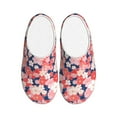thumbnail image 1 of Picia Japanese Cherry Blossoms for Women's Lamb-hug Comfy Fleece House Slippers Memory Foam, Slip-on House Shoes Indoor Outdoor-44/45, 1 of 7