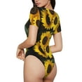 thumbnail image 1 of Picia Japanese Were Blossoming Womens One Piece Swimsuits Modest Tummy Control Bathing Suits Lace Up Slimming Swim Suit-Large, 1 of 9