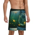 thumbnail image 1 of Picia Jelly Fish Pajama Shorts for Men, Men's Pajama Bottoms, Sleepwear,Short Pajama Pants-X-Large, 1 of 9