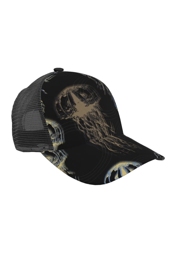Jellyfish Pattern Trucker Hat,Baseball Cap,Sun Protection Cap,Stylish Headwear,Leisure Cap,Outdoor Sports Cap