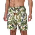 thumbnail image 1 of Picia Jungle Animals pattern Mens Swim Trunks with Compression Liner Stretch Beach Shorts Quick Dry with Zipper Pockets No-Chafing Board Shorts-Large, 1 of 9