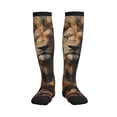 thumbnail image 1 of Picia Jungle Meditating Lion Printed Sports Compression Socks - 15-20mmHg Graduated Compression, High-Performance Soft and Breathable Socks for Men and Women, 1 of 5