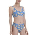thumbnail image 1 of Picia Kawaii Corgi Women's High Waisted Bikini Scoop Neck Swimsuit Two Pieces Bathing Suit-X-Large, 1 of 8