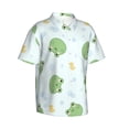 thumbnail image 1 of Picia Kawaii Frogs Gentle Cotton Regular Fit Short Sleeve Casual Hawaiian Shirt for Men-XX-Large, 1 of 9