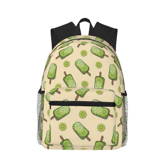 Picia Kiwi Ice Cream Large Capacity Backpack Classic Style Backpack Casual Backpack Water-Resistant School Work Travel Outdoor Backpack