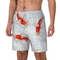 thumbnail image 1 of Picia Koi Fish Corals,Spring Summer pattern Mens Swim Trunks with Compression Liner Stretch Beach Shorts Quick Dry with Zipper Pockets No-Chafing Board Shorts-3X-Large, 1 of 9