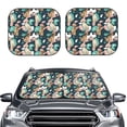 thumbnail image 1 of Picia Labrador Retriever Dog 2 Piece Car Windshield Sun Shade Foldable | Foldable Sun Shield for Front Window Blocks UV Rays and Keeps Your Vehicle Cool-Medium, 1 of 7