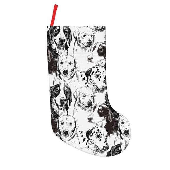Picia Labrador Retriever Dog for 18in Christmas Stockings, Xmas Stocking for Kids, Holiday and Family Stocking for Fireplace or Party Decoration