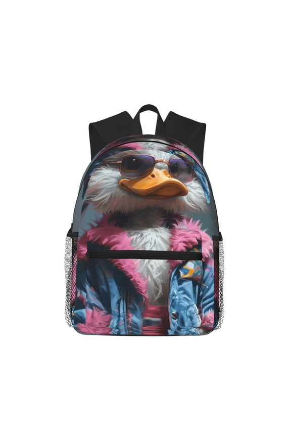 Lady Duck Large Capacity Backpack Classic Style Backpack Casual Backpack Water-Resistant School Work Travel Outdoor Backpack