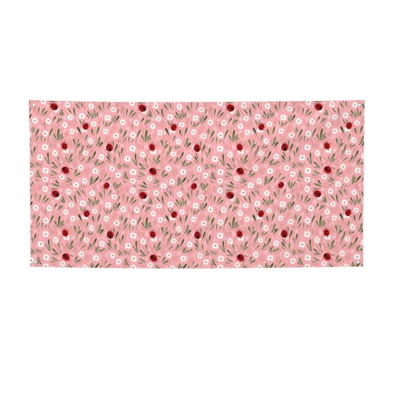 Picia Ladybug And Flowers Pattern Party Banner, Festive Decoration, Holiday Banner, Celebration Decor, Event Banner, Reusable Party Banner-Medium