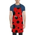 thumbnail image 1 of Picia Ladybug Pattern Waterproof Apron for Unisex Adult - Adjustable Bib Apron with Pockets, Ideal for Cooking, Gardening, Painting, and Household Chores, 1 of 9