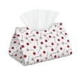 thumbnail image 1 of Picia Ladybug With Dandelion Pattern Long Tissue Box Cover,PVC Leather Triangle Holder,Tissue Box Holder with Magnetic Bottom,Facial Paper Organizer Dispenser-7.9"X4.9"X4.5", 1 of 9