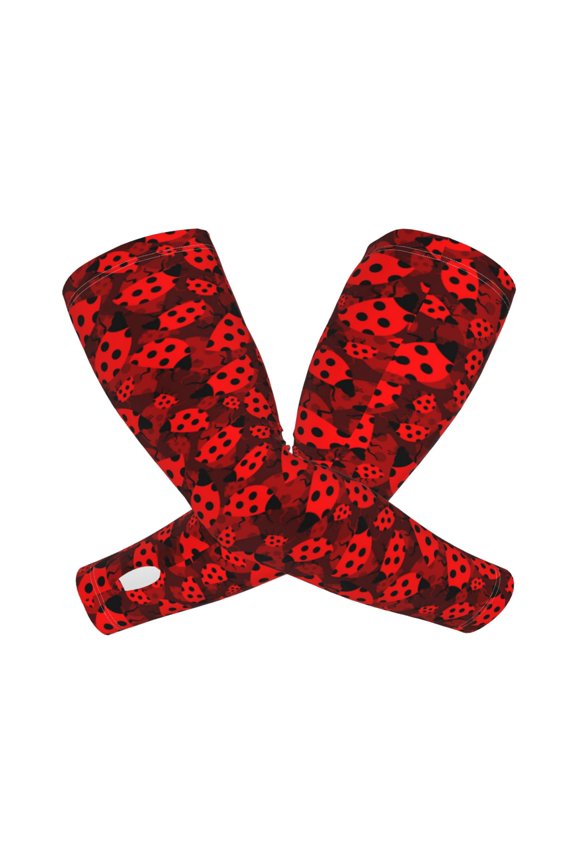 Ladybugs 1 Arm Sleeves for Men and Women - Tattoo Cover Up UPF 50+ Cooling Sports Sleeve for Basketball Golf Football-One Size